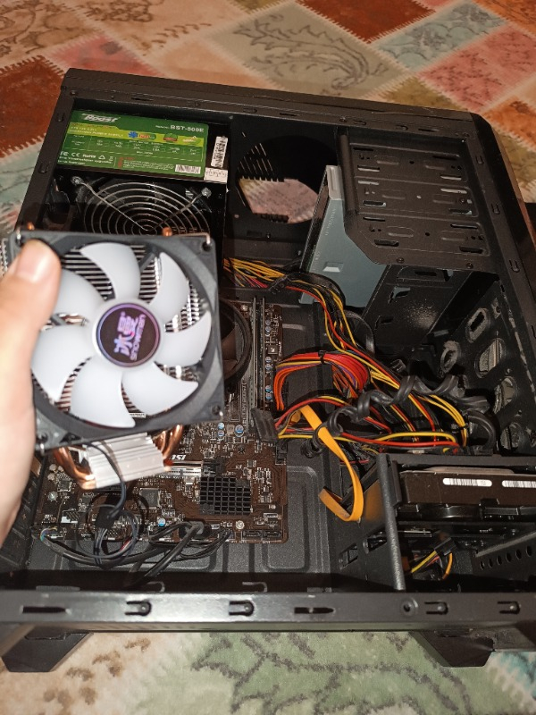 Snowman M200 2 Bakır Borulu Cpu Soğutucu Fan Rainbow