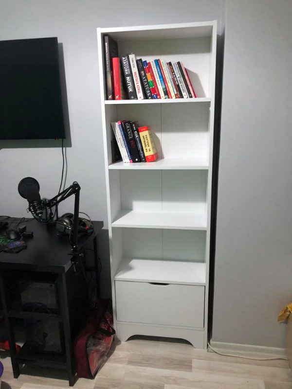 Yeti Mobilya Kuta Kitaplık 5 Raflı 180X58X26Cm