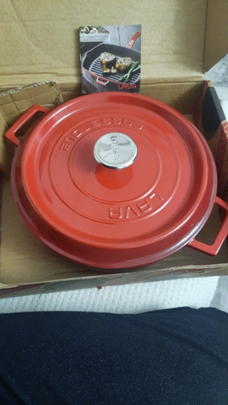 Lava Çok Amaçlı Yayvan Tencere Trendy Kırmızı Çap(Ø)28 Cm.