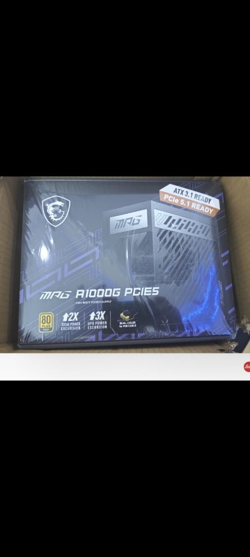 MSI PSU MPG A1000G PCIE5 1000W 80+ GOLD POWER SUPPLY