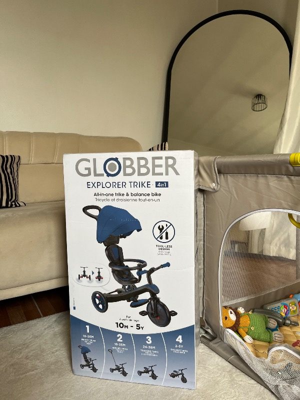 Globber Explorer 4in1 Trike Bisiklet - Kraliyet Mavisi