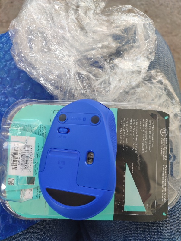 Logitech M330 Sessiz Kablosuz Optik Mouse - Mavi