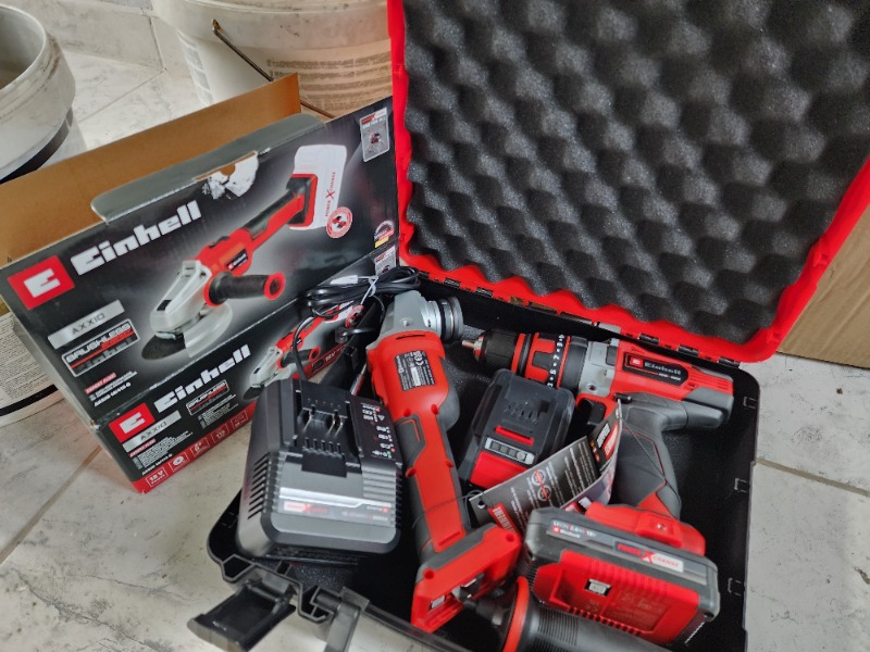 Einhell Akülü Darbeli Vidalama ve Taşlama Seti