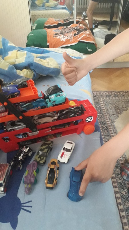 Hot Wheels Mega Mega Tır Turuncu, 50 Araç Kapasiteli, Rampalı GHR48