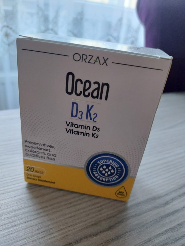 Orzax Ocean D3 K2 Damla 20 ml