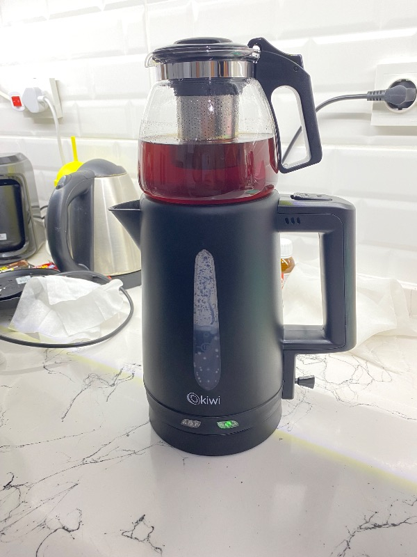 Kiwi KTM-2907 2200 W Cam Demlikli Çay Makinesi