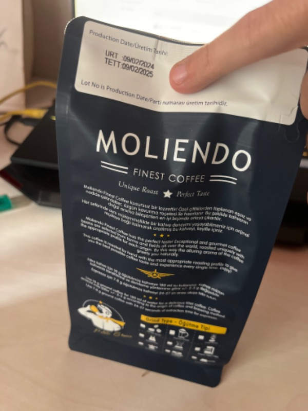 Moliendo Finest Coffee Moliendo Amalfi Espresso Blend Kahve Çekirdek Kahve 250 g