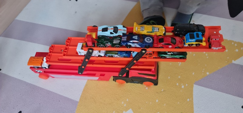 Hot Wheels Mega Mega Tır Turuncu, 50 Araç Kapasiteli, Rampalı GHR48