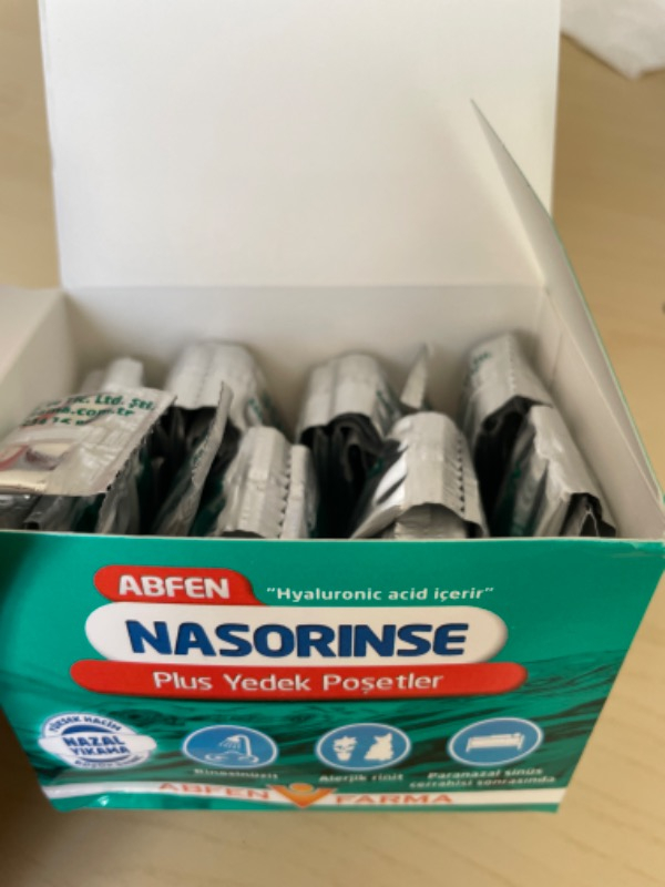 Abfen Nasorinse Plus Yedek Poşetler