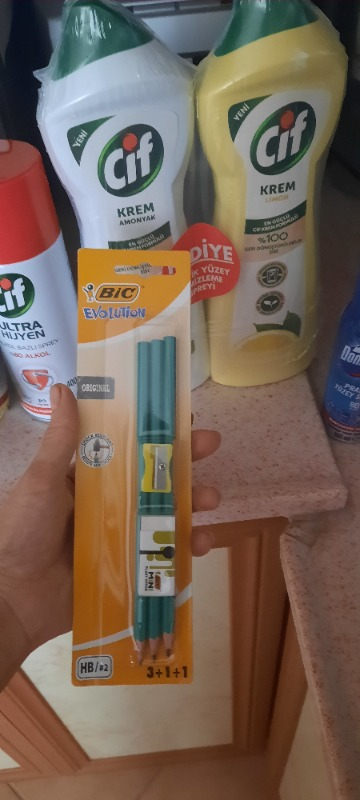 Bic Evolution 650 HB Kurşun Kalem Seti 3'lü + Silgi + Kalemtıraş