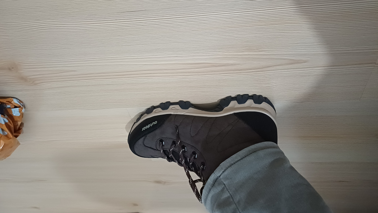 Letoon Erkek Trekking Bot Bağcıklı Kahverengi Su ve Soğuğa Dayanıklı Kaymaz Taban NKT07