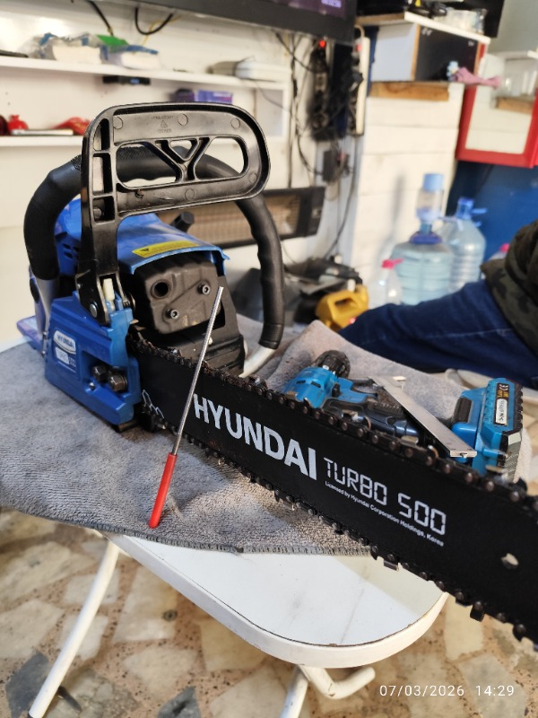 Hyundai Turbo 500 Motorlu Testere Magnezyum Karter