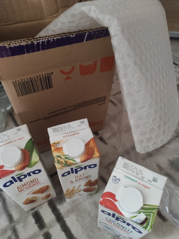 Alpro Yulaf & Badem İçeceği 1lt Laktozsuz Bitkisel Vegan Süt