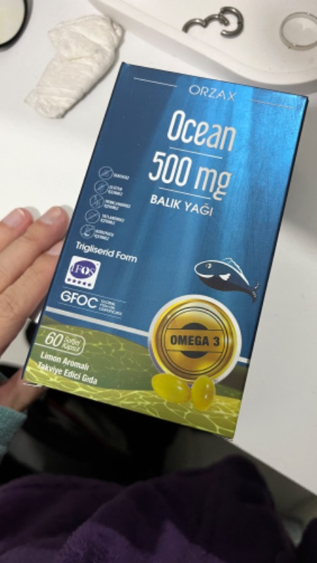 Orzax Ocean Plus 500 Mg Balık Yağı 60 Kapsül - Limon Aromalı