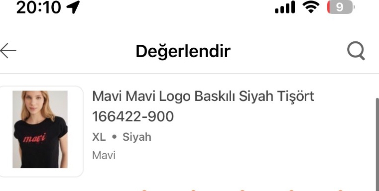Mavi Mavi Logo Baskılı Siyah Tişört 166422-900