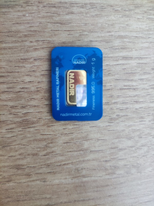 Nadir Gold 24 Ayar Külçe Gram Altın 1 Gr.