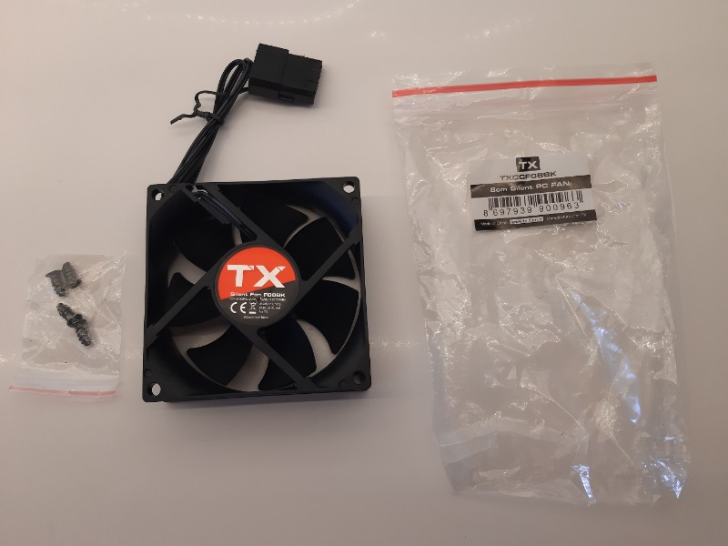 TX 8cm Siyah Kasa Fanı (TXCCF08BK)