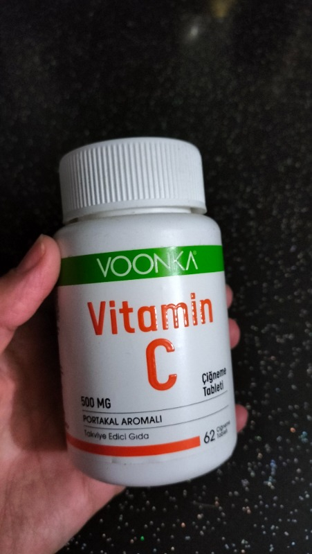 Voonka Vitamin C 500 mg 62 Çiğneme Tableti