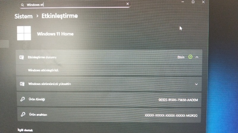 Microsoft Windows 11 Home - Elektronik Lisans