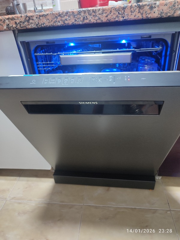 Siemens SN15EC00NT Solo Bulaşık Makinesi 6 Programlı Siyah Çelik