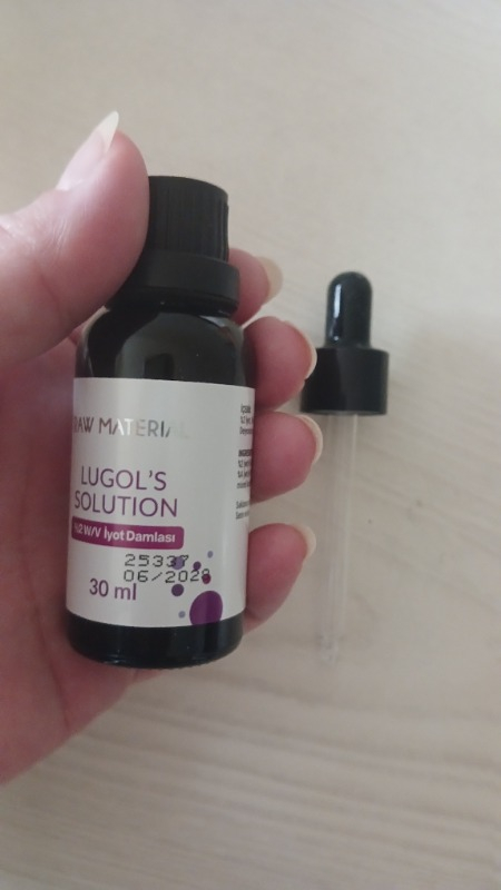Raw Material Lugol's Solution İyot %2 Damla 30 ml