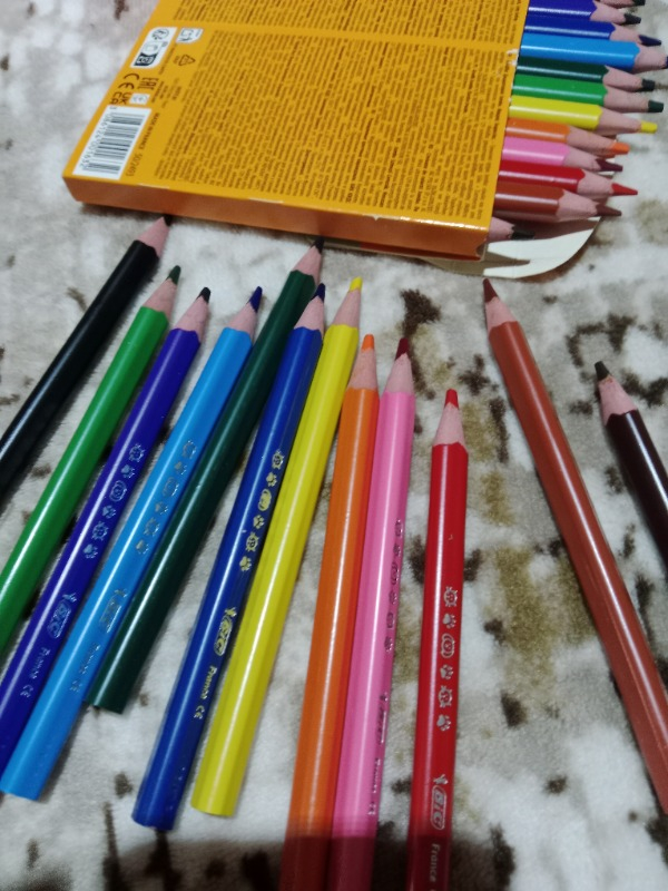 Bic Evolution Üçgen jumbo Boya Kalemi 12 Renk 1632