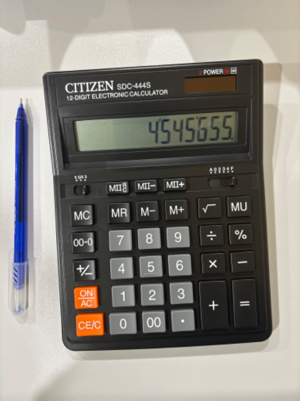 Citizen Sdc-444S Büyük Hesap Makinesi