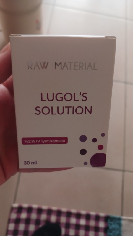 Raw Material Lugol's Solution İyot %2 Damla 30 ml