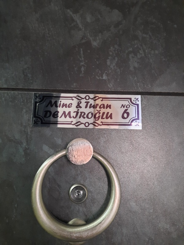 Süblimasyon Gümüş Metal Kapı İsimliği 5. MODEL