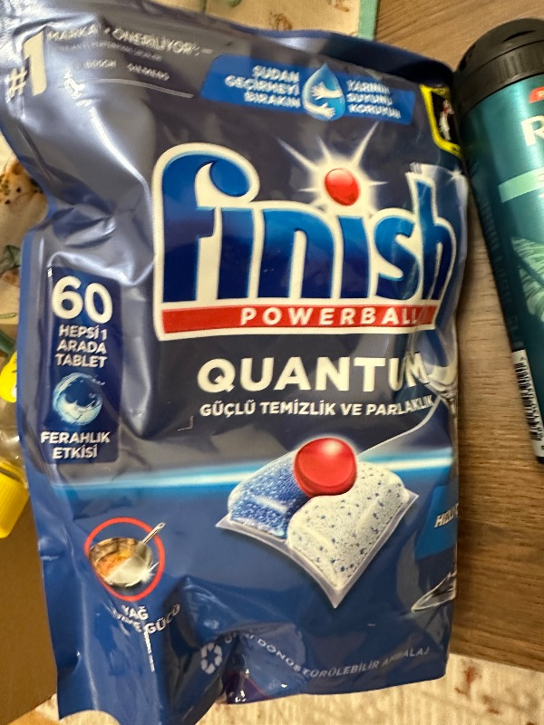 Finish Quantum 60 Kapsül Bulaşık Makinesi Deterjanı Tableti