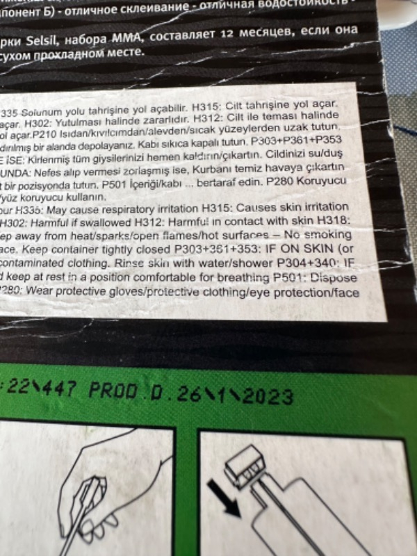 Selsil Enjektör Tip Plastik Yapıştırıcı 28 Gr