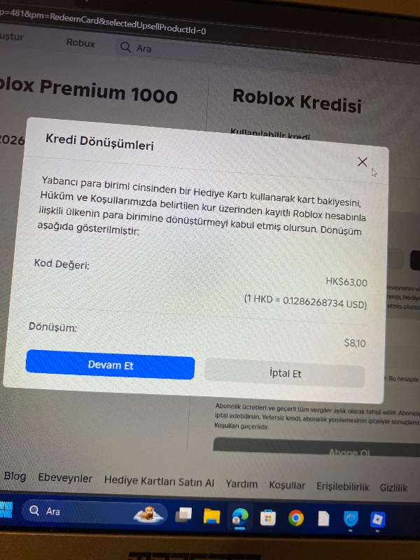 Roblox 800 Robux