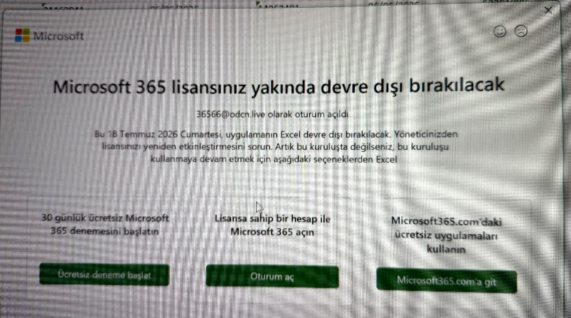 Microsoft Office 365 Lisans Hesabı | 5 PC/Mac | (IOS ve Android)