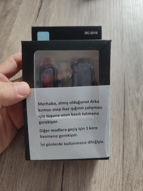 Greathings USB Şarjlı Bisiklet Ön-Arka Far Stop Lambası Seti