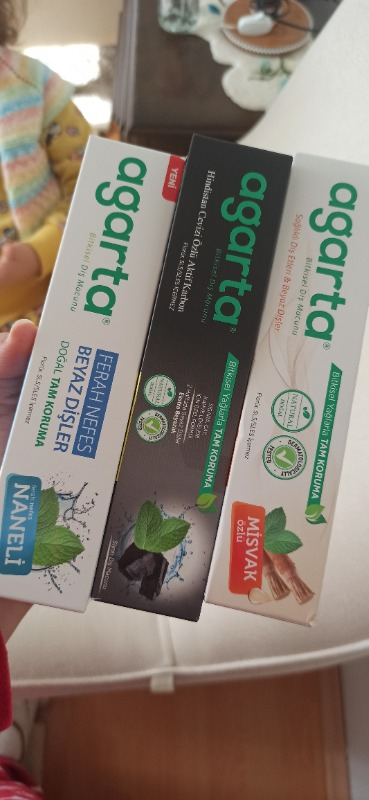 3'lü Set Doğal Florürsüz Misvak Aktif Nane Diş Macunu