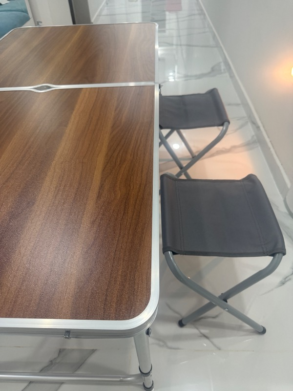 Uniqamp ® Quatro™ Çanta Tipi 4 Tabureli Katlanır Kamp Masa Seti