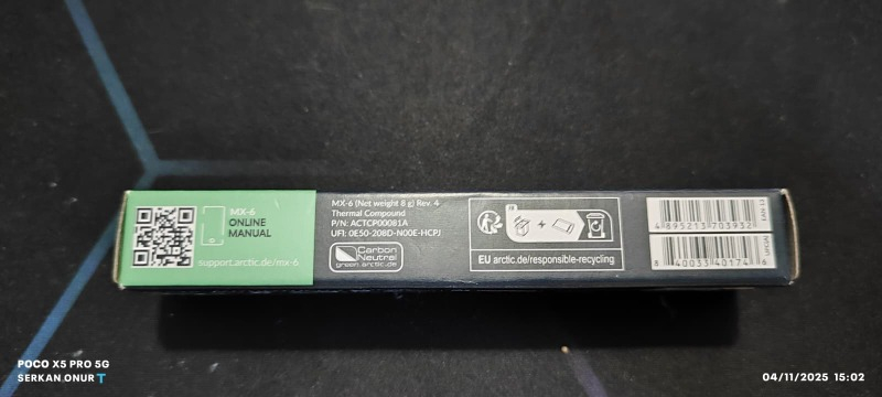 Arctic Mx-6 Ultra Yüksek Performanslı Termal Macun - 8 gr (AR-ACTCP00081A)
