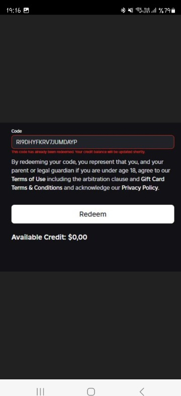 Roblox 1200 Robux 15 USD