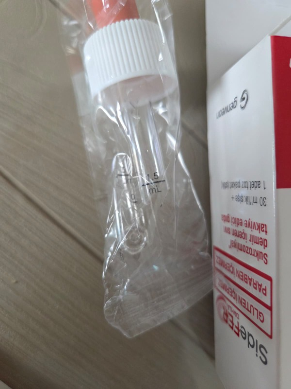 Sidefer Damla 30 ml Şişe 1 Stik Sukrozomiyal Demir İçeren Takviye Edici Gıda Ürünü