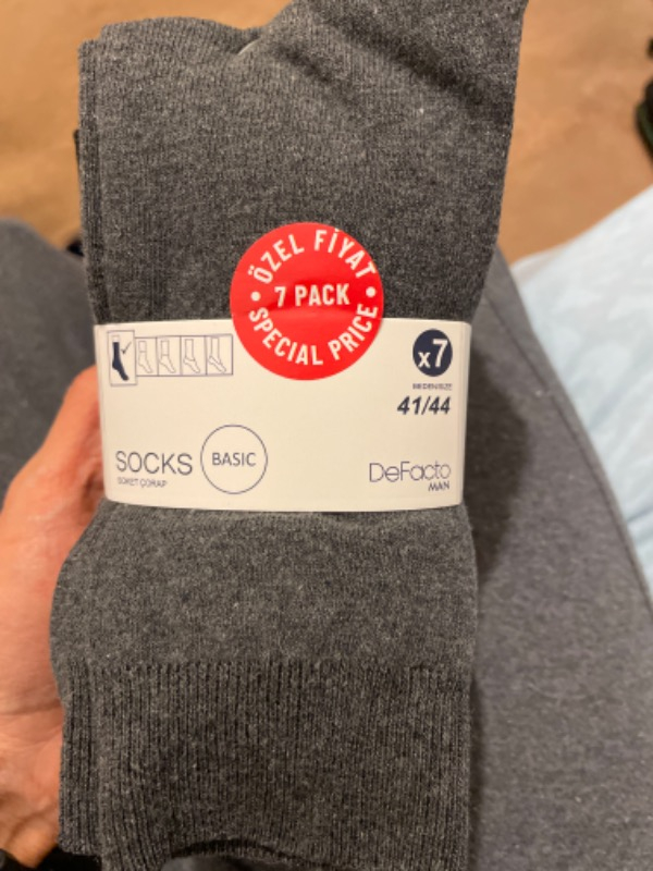 DeFacto Erkek 7'li Pamuklu Uzun Çorap L5952AZNS