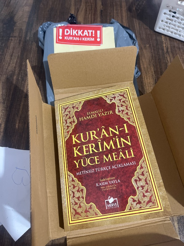 Kuranı Kerim Metinsiz Yüce Meali Orta Boy Karton Kapak- Elmalılı Hamdi Yazır