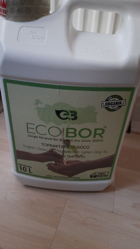 Ecobor Sert Çekirdekli ve Kabuklular 10L Ecobor Gübresi