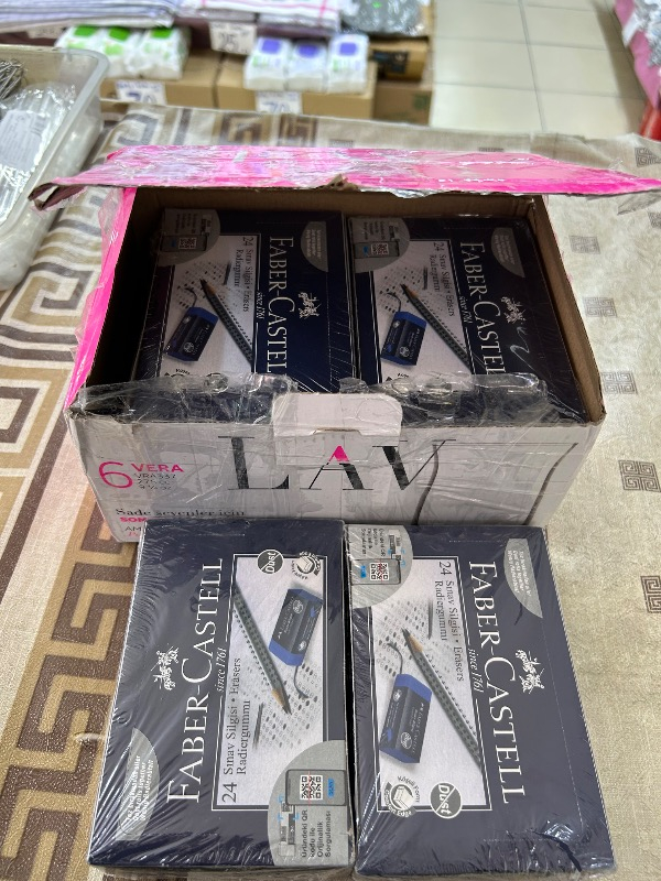 Faber-Castell Sınav Silgisi Dust-Free Mavi  24’lü Paket
