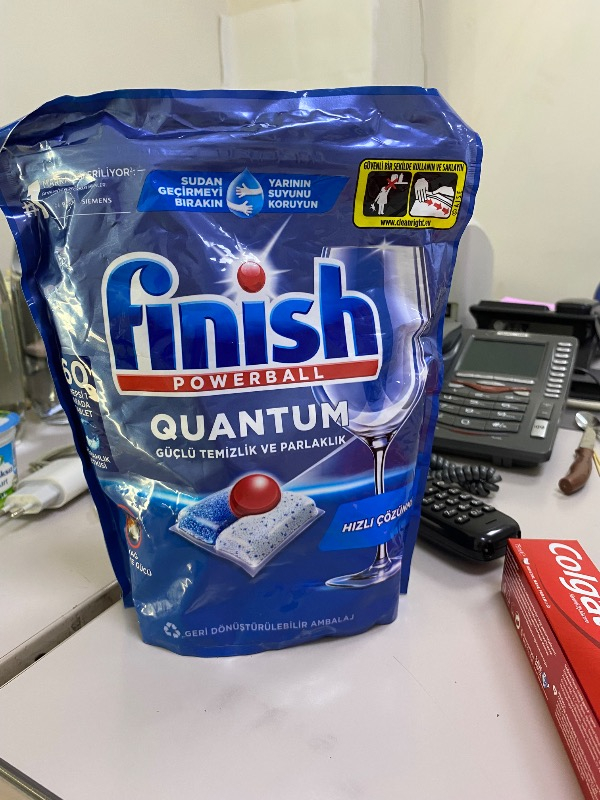 Finish Quantum 60 Kapsül Bulaşık Makinesi Deterjanı Tableti