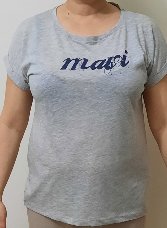 Mavi Kadın Mavi Logo Baskılı Gri Tişört 166422-25702