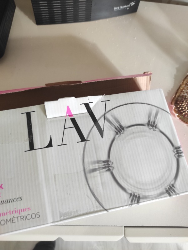 Lav Zoey Cam Çay Tabağı 6 Kişilik