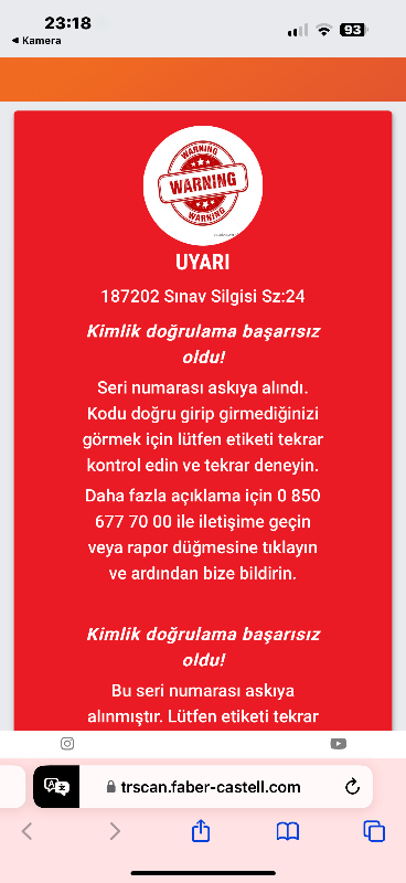 Faber-Castell Sınav Silgisi Dust-Free Mavi  24’lü Paket