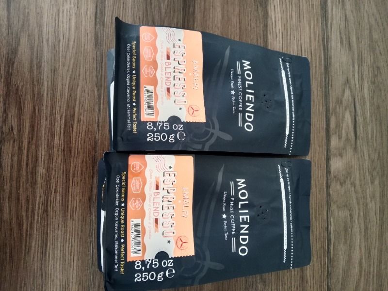 Moliendo Amalfi Espresso Blend Kahve (Çekirdek Kahve) 250 g