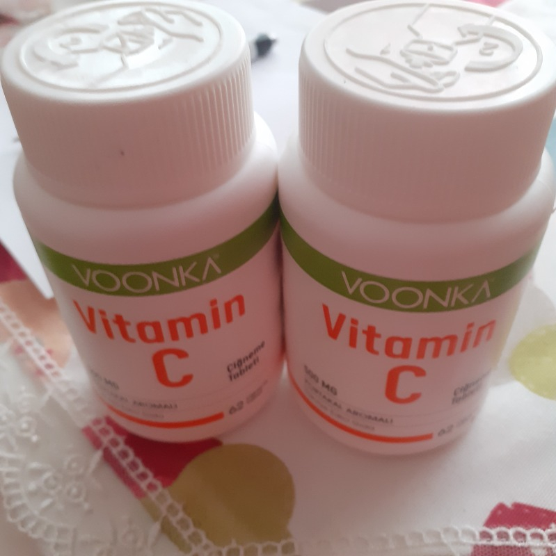 Voonka Vitamin C 500 mg 62 Çiğneme Tableti