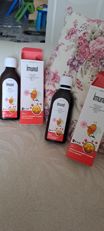 Orzax Imunol Ballı Çilek Aromalı Şurup 150ml